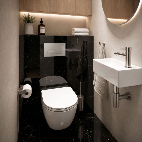 Tlačni gumb za WC predstensko enoto Rea HD K011A-Q and Slim 024N Satin