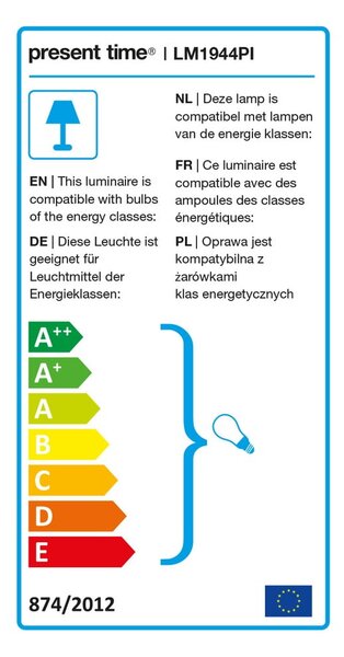 Namizna svetilka v mat rožnati barvi Leitmotiv Decova