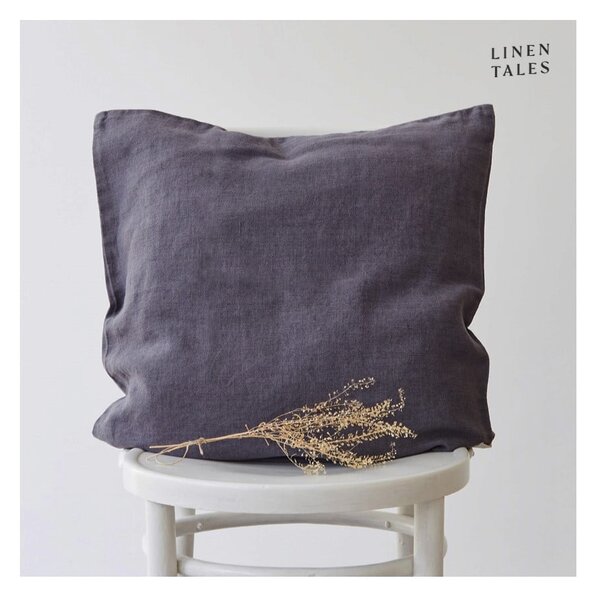 Lanena prevleka za blazino 50x50 cm Dark Grey – Linen Tales