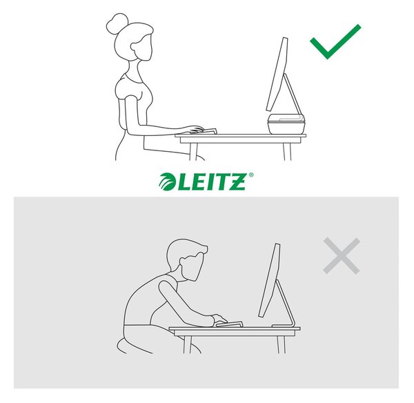 Nastavljivo stojalo za monitor Ergo – Leitz