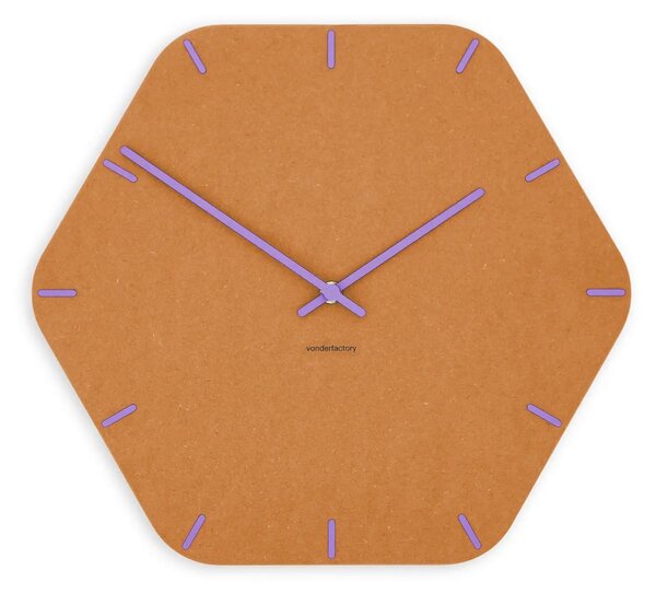 Stenska ura Luxhora Pura Hex Orange 11 barv kazalcev