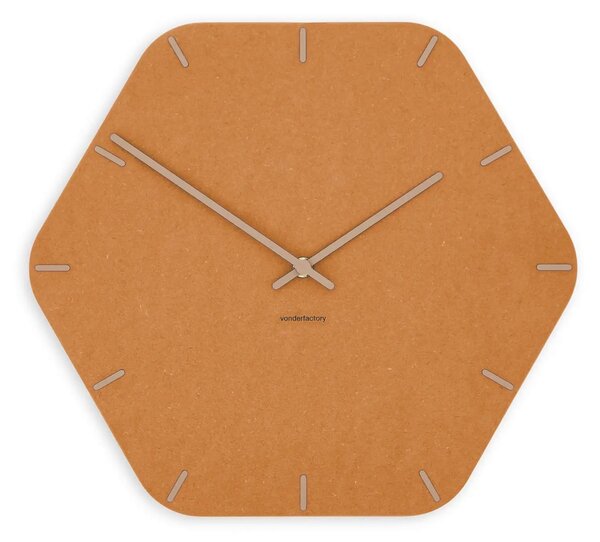 Stenska ura Luxhora Pura Hex Orange 11 barv kazalcev