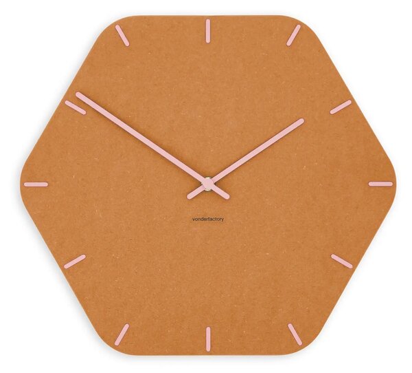 Stenska ura Luxhora Pura Hex Orange 11 barv kazalcev