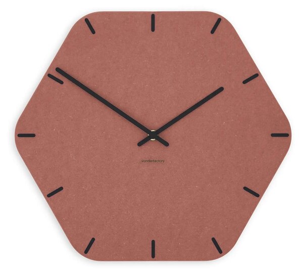 Stenska ura Luxhora Pura Hex Red 11 barv kazalcev