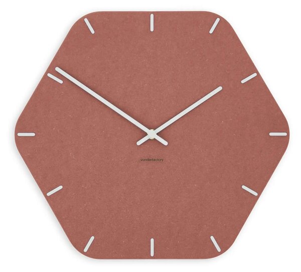 Stenska ura Luxhora Pura Hex Red 11 barv kazalcev