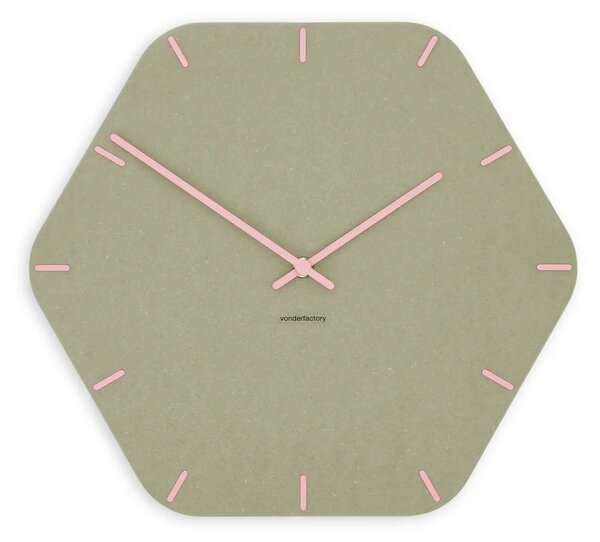 Stenska ura Luxhora Pura Hex Khaki 11 barv kazalcev