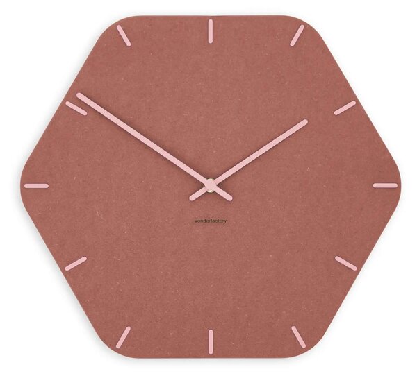 Stenska ura Luxhora Pura Hex Red 11 barv kazalcev
