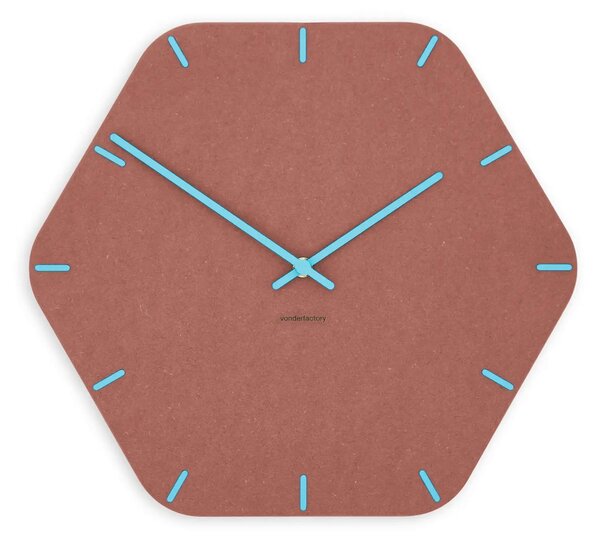Stenska ura Luxhora Pura Hex Red 11 barv kazalcev
