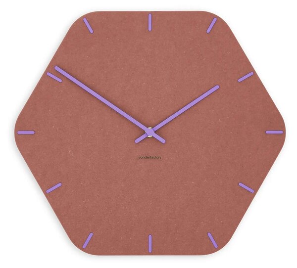 Stenska ura Luxhora Pura Hex Red 11 barv kazalcev