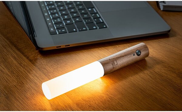 Rjava LED stenska svetilka na USB Baton – Gingko