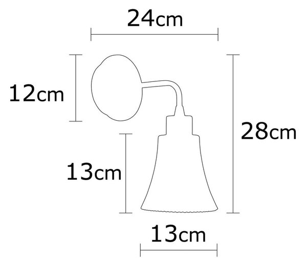 Stenska svetilka v bakreni barvi ø 13 cm Foca – Opviq lights