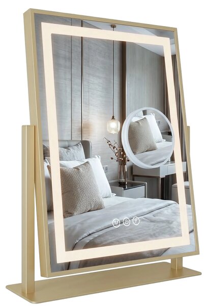 Stensko ogledalo LED LUMI L.Gold 30x40cm