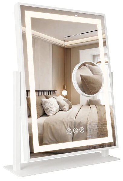Stensko ogledalo LED LUMI White 30x40cm