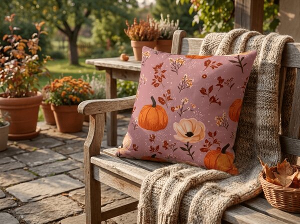 Prevleka za blazino iz mikrovlaken PUMPKINS ROSAVIE 45x45 cm, starinsko rožnata