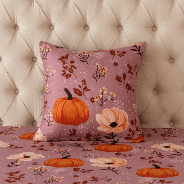 Prevleka za blazino iz mikrovlaken PUMPKINS ROSAVIE 45x45 cm, starinsko rožnata