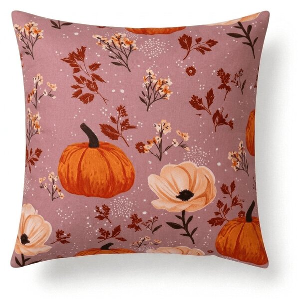 Prevleka za blazino iz mikrovlaken PUMPKINS ROSAVIE 45x45 cm, starinsko rožnata