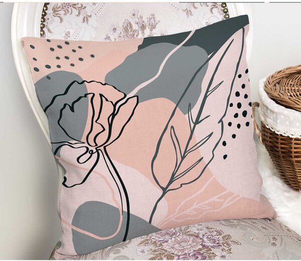 Komplet 4 dekorativnih prevlek za vzglavnik Minimalist Cushion Covers Draw Art, 45 x 45 cm