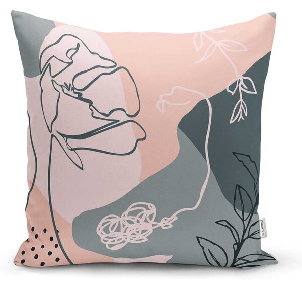 Komplet 4 dekorativnih prevlek za vzglavnik Minimalist Cushion Covers Draw Art, 45 x 45 cm