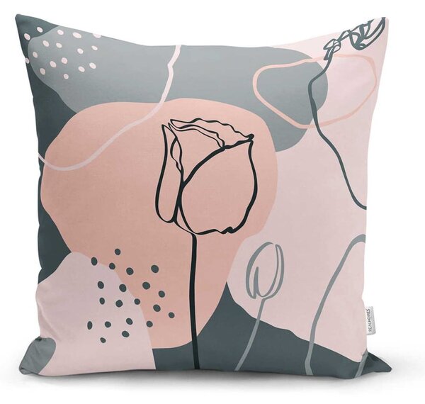 Komplet 4 dekorativnih prevlek za vzglavnik Minimalist Cushion Covers Draw Art, 45 x 45 cm