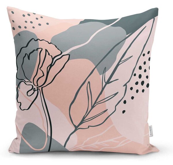 Komplet 4 dekorativnih prevlek za vzglavnik Minimalist Cushion Covers Draw Art, 45 x 45 cm