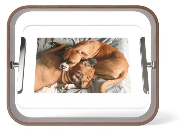 Temno rjav lesen stoječ okvir 19x24 cm Bellwood – Umbra