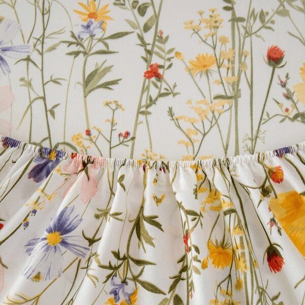 Rjuha iz mikrovlaken WILDFLOWERS barvna 180x200 cm