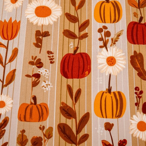 Rjuha iz mikrovlaken PUMPKIN STRIPES barvna 90x200 cm