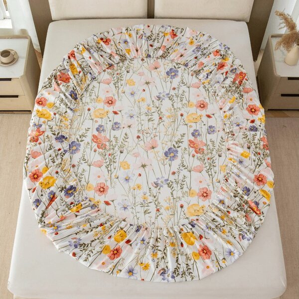 Rjuha iz mikrovlaken WILDFLOWERS barvna 90x200 cm