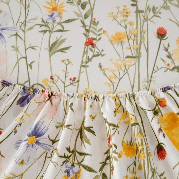 Rjuha iz mikrovlaken WILDFLOWERS barvna 90x200 cm