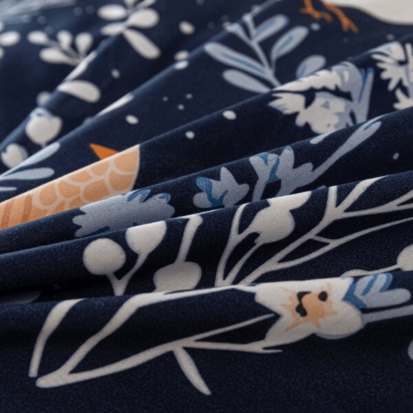 Posteljnina iz mikrovlaken DENIM BIRDS modra Dimenzije posteljnine: 70 x 90 cm | 140 x 200 cm