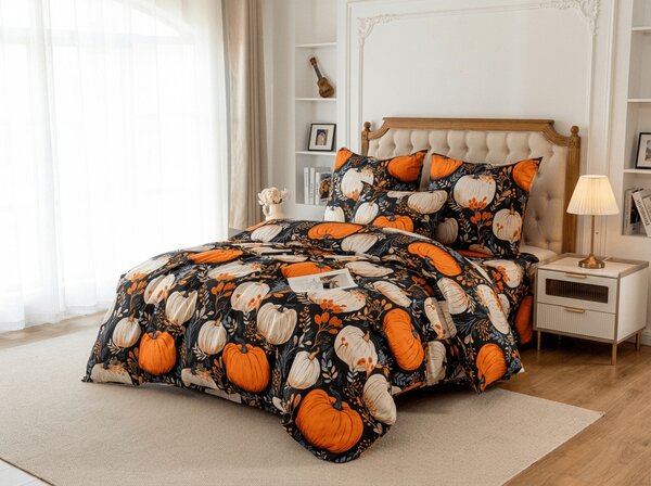 Posteljnina iz mikrovlaken MAGIC PUMPKIN barvna Dimenzije posteljnine: 70 x 90 cm | 140 x 200 cm