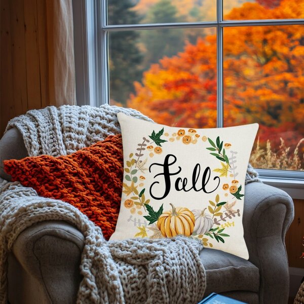 Prevleka za blazino FALL 45x45 cm, kremna