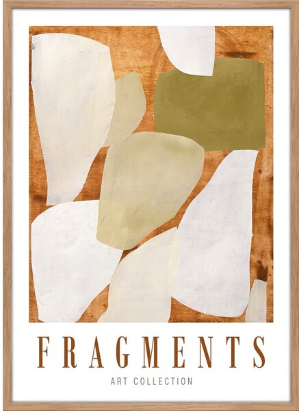 Plakat z okvirjem 52x72 cm Fragments – Malerifabrikken