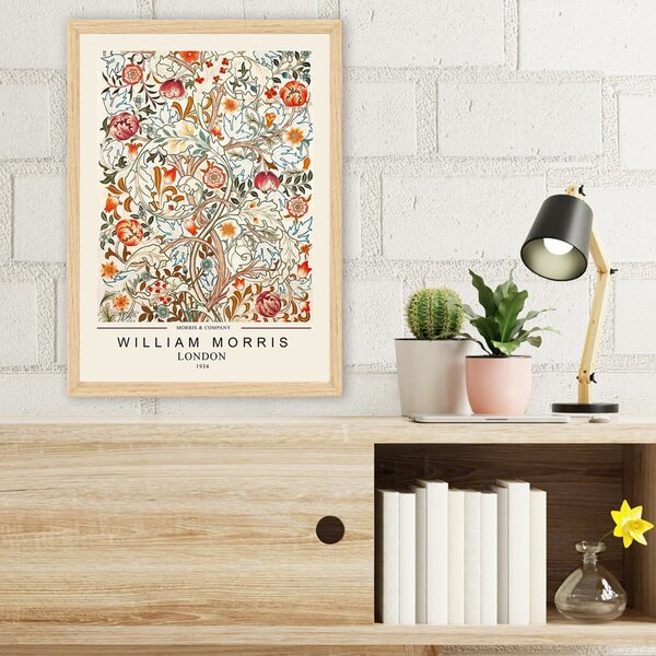 Plakat z okvirjem 35x45 cm William Morris – Wallity