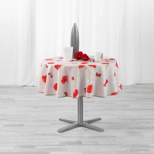 Namizni prt ø 180 cm Sweet poppy – douceur d'intérieur