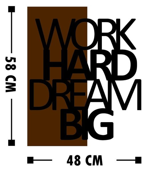 Stenska dekoracija Wallity Dream Big