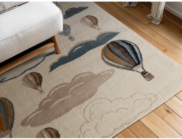 Kremno bela otroška preproga 160x235 cm Hot Air Balloon – Hanse Home