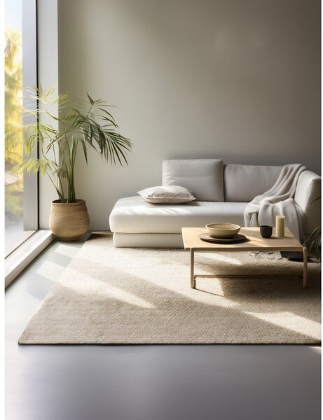 Kremno bela preproga iz jute 80x150 cm Bouclé – Hanse Home