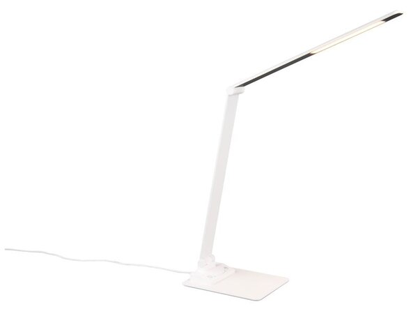 Bela LED zatemnitvena namizna svetilka (višina 72 cm) Travis – Trio