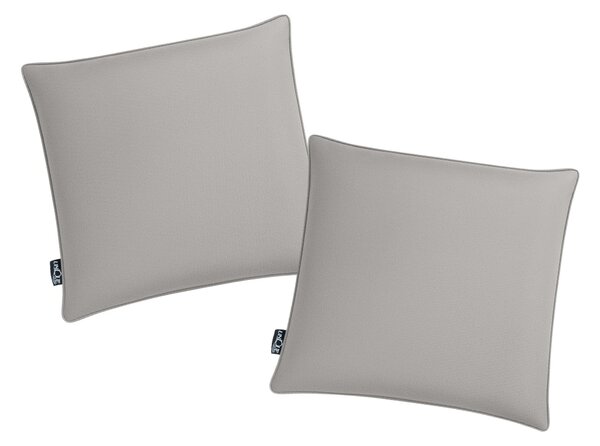 Set 2 kosov vrtna blazina CALINO 45x45 cm, svetlo siva