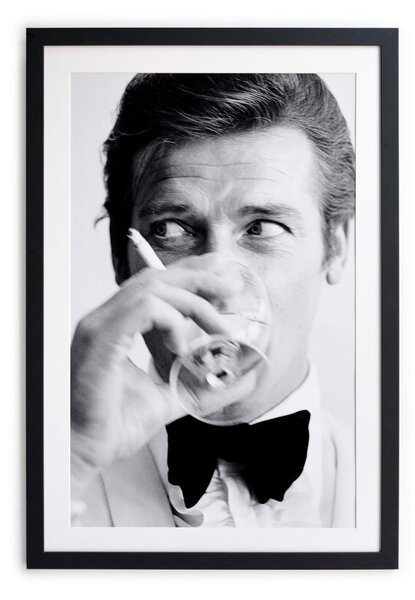 Plakat v okvirju 30x40 cm James Bond - Little Nice Things