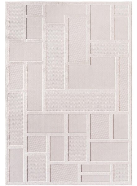RAVNO TKANA PREPROGA Doha 240/340 cm tkano krem barve