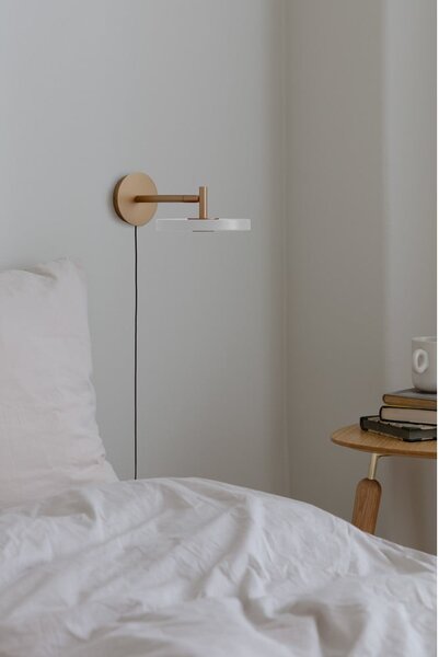 Kremno bela LED zatemnitvena stenska svetilka ø 15 cm Asteria Wall Short – UMAGE