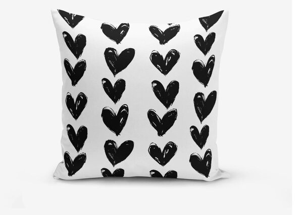 Komplet 3 prevlek za vzglavnik Minimalist Cushion Covers BW With Hint Of Gold, 45 x 45 cm