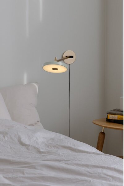 Svetlo zelena LED zatemnitvena stenska svetilka ø 15 cm Asteria Wall Long – UMAGE