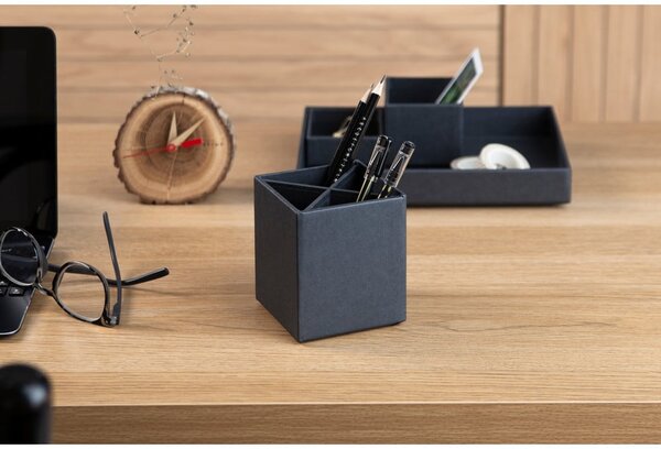 Temno siv 4-delni namizni organizator za pisalne pripomočke Bigso Box of Sweden Lena