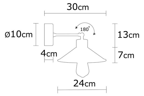 Turkizna/naravna stenska svetilka ø 24 cm Manavgat – Opviq lights