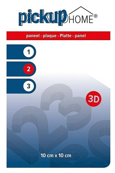 Pickup 3D Home Znak (Do x Š: 10 x 10 cm, Bele barve)