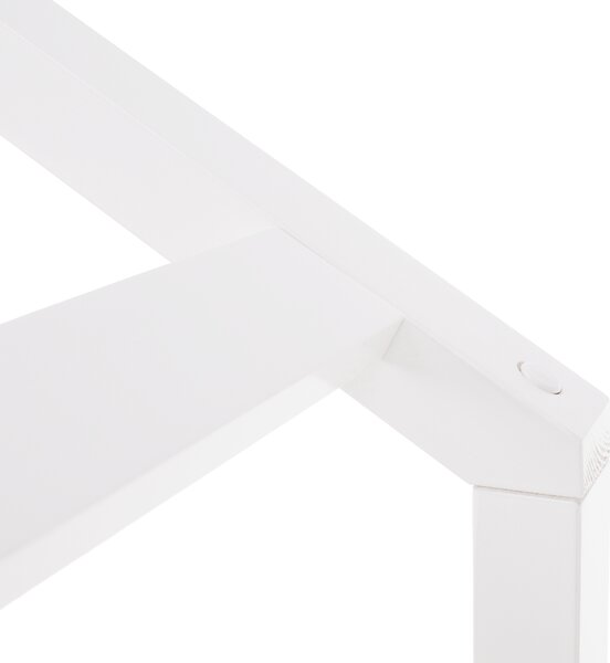 KONDELA Montessori postelja, 90x200, bela, masivna, BIANKA