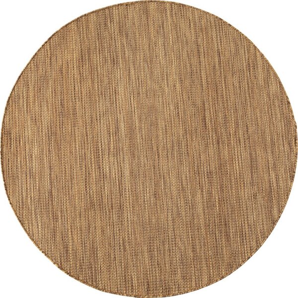 Rjava okrogla notranja in zunanja preproga ø 120 cm Mira 1450 – Ayyildiz Carpets